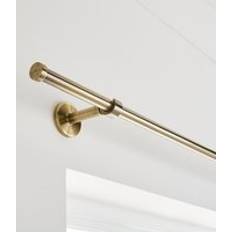 Brass Curtain Accessories Dunelm Trinity Extendable Metal Eyelet Curtain Pole - Antique Brass