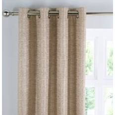 Dunelm Molly Eyelet Curtains - Champagne