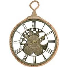 Hometime Cogs & Rope Brown Wall Clock