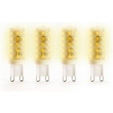 Status Set of 4 3W G9 Dimmable Bulbs Warm White