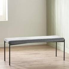 Velvet Settee Benches Julian Bowen Leonie Long Dining Velvet Grey Settee Bench