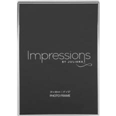 Impressions Thin Oblong Silver Photo Frame