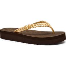 Michael Kors Flip-Flops Michael Kors Zaza Platform Flip Flop - Brown