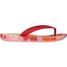 Fitflop iQushion Floral Print Flip Flops - Red/Multi