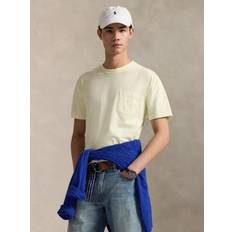 Polo Ralph Lauren Yellow T-shirts Polo Ralph Lauren Cotton Custom Slim Fit Short Sleeve T-Shirt - Lime