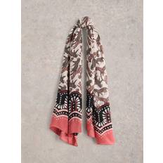 Beige - Viscose Accessories White Stuff Lucinda Leopard Border Scarf - Beige