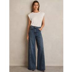 Reiss Jeans Reiss Cotton Blend Wide Leg Jeans