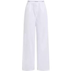 Pyjamasser på tilbud Calvin Klein Logo WB Poplin Pant - White