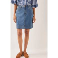 Monsoon Cecelia Denim Mini Skirt - Blue