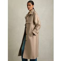 Reiss Coats Reiss Petite August Single Breasted Trench Coat - Beige