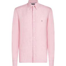 Chemises Tommy Hilfiger Chemise Droite Col Classique En Lin - Rosa