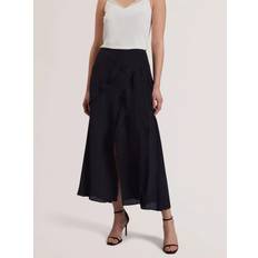 Ted Baker Skirts Ted Baker Olwani Frill Detail Midi Skirt - Navy