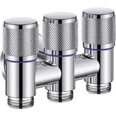 Silver 1 Into 3 Out Angle Valve Bathroom Balcony