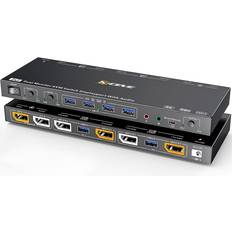 Tauoh DP KVM Switch DisplayPort 2 PC Monitor EU-Plug