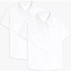 Blouses & Tunics Children's Clothing on sale John Lewis Organic Cotton Short Sleeve School Blouse - White