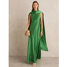 Reiss Dresses Reiss Fae Drape Satin Maxi Dress
