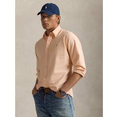 Polo Ralph Lauren Orange Tops Polo Ralph Lauren Long Sleeved Shirt Chemise Droite Custom En Oxford Leger Teinture Minerale - Orange