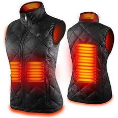 Hiigyl Women's Heated Vest With 4 Heating Zones - Black