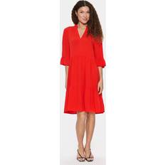 Saint Tropez Eda Tiered Midi Dress - Poinciana