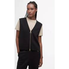 Barbour Tank Tops Barbour Maya Zip Up Tank Top - Black