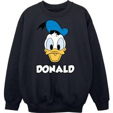 Grey Sweatshirts Children's Clothing Disney Kids Donald Duck Face Printed Sweatshirt - Navy