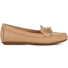Dune London Moccasins Dune London Wide-Fit Leather Moccasins - Beige