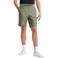 Ben Sherman Shorts Ben Sherman Relaxed Fit Linen Shorts - Olive
