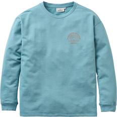 Passenger Rainbow Recycled Cotton Oversized Sweatshirt - Blue