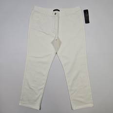 Betty Barclay Clothing Betty Barclay Womens Jeans Slim Fit Tapered Cropped Stretch Denim - White