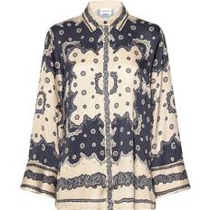 Malina Överdelar Malina Meya Wide Fit Printed Shirt - Blå