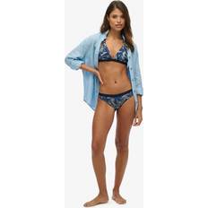 Superdry Bikinis Superdry Print Triangle Bikini Top - Marinblå