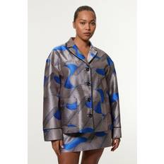 Karen Millen Outerwear Karen Millen Plus Size Printed Tailored Jacket