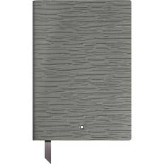 Grey Notepads Montblanc Leather Lined Pocket Note Book Medium Grey