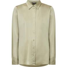 Lauren Jamelko Satin Shirt - Light Olive