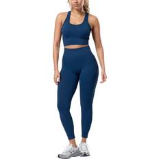 Gym+Coffee Lotus Lounge Bra - Petrol Blue