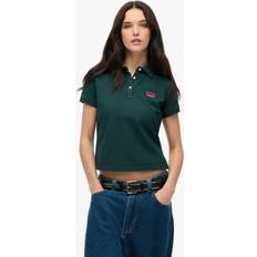 Superdry Men Polo Shirts Superdry Athletic Essentials Graphic Polo Shirt - Dark Pine Green