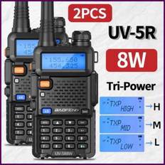 Baofeng Walkie Talkies Baofeng UV-5R Walkie Talkie 5W 8W Dual Band VHF UHF FM Two Way Radio 128ch