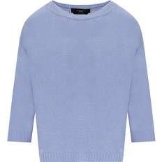 Dame - Hør Sweatere Max Mara Weekend Selz Pullover - Light Blue