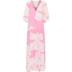 Soaked in Luxury Zaya Drop Waist Maxi Dress - Pink/Multi
