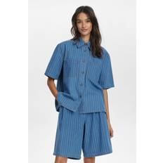 Nümph Tøj Nümph Nulucie Shirt - Dark Blue Denim