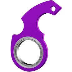 Kikidex Purple Portable Fidget Spinner Ring on Keychain
