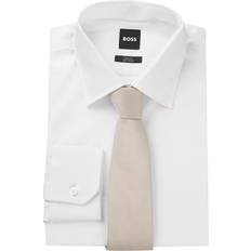 Beige Ties BOSS Silk Blend Tie - Light Beige