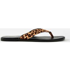 Mint Velvet Leopard Print Flip Flops