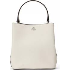 Lauren Ralph Lauren Bucketväskor Lauren Ralph Lauren Crosshatch Small Reese Bucket Bag - Vit