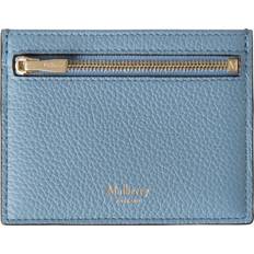 Mulberry Card Cases Mulberry Zipped Leather Cardholder - Brighton Blue