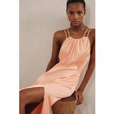 Reiss Long Dresses Reiss Tallie Strappy Dress - Peach