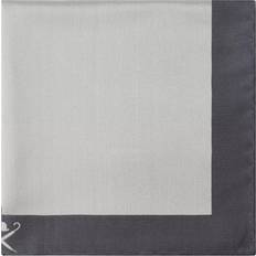 Blue Handkerchiefs Hackett London Silk Stripe Border Pocket Square - Navy