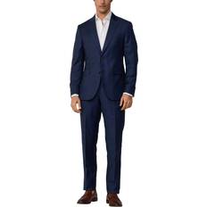 Hackett London Men Suits Hackett London Wool Tonal Glen Check Suit - Navy