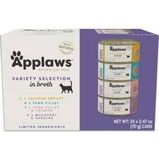 Applaws Cat Adult Wet Food In Broth Variety Pack 2.47 oz Count of 24