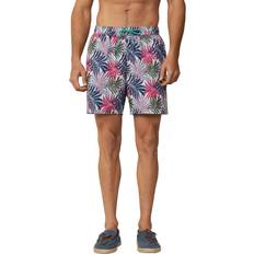 Hackett London Men Swimming Trunks Hackett London Regular Fit Jungle Print Swim Shorts - Optic White